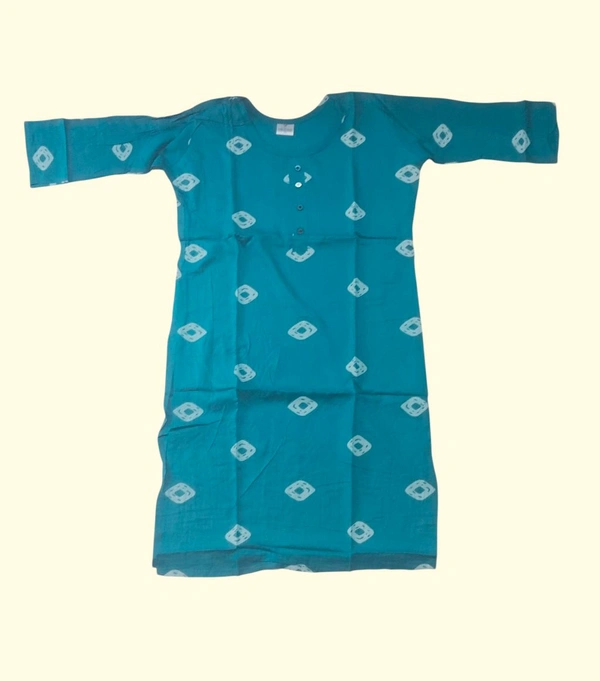 Royal Printed Kurti For Girls /women -XL Size Available - 1, Teal, XL