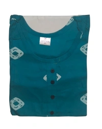 Royal Printed Kurti For Girls /women -XL Size Available - 1, Teal, XL