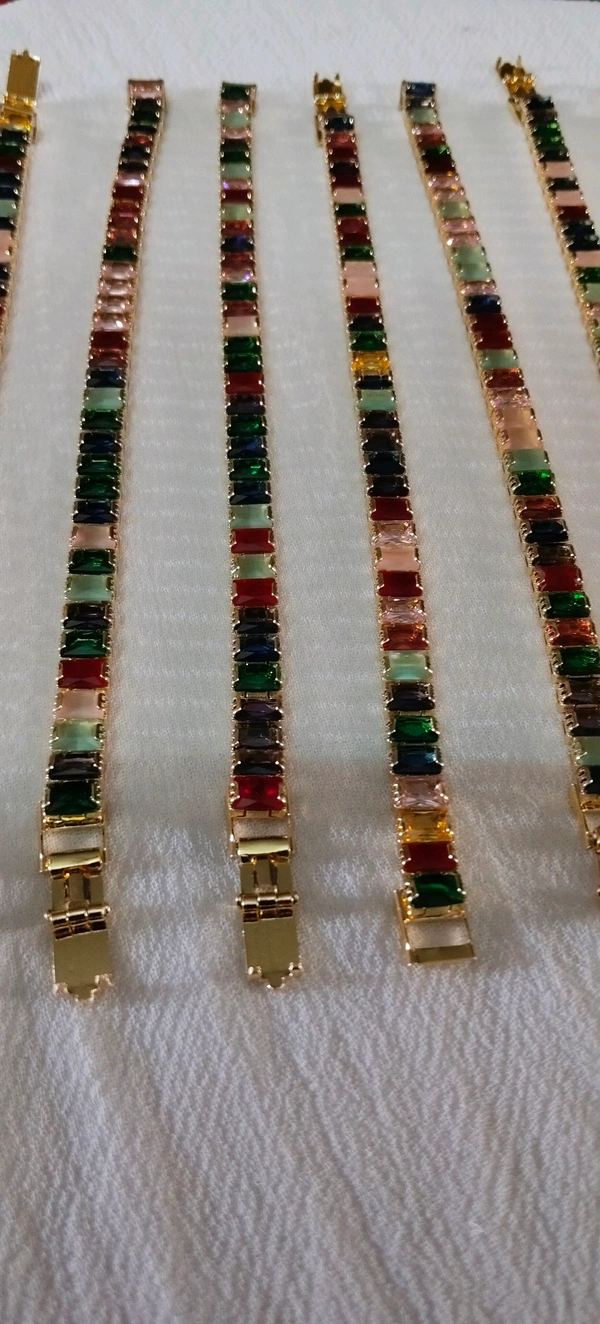 Rakhi special Multicolor stone bras light Rakhi for brother 2Pcs - Free Size