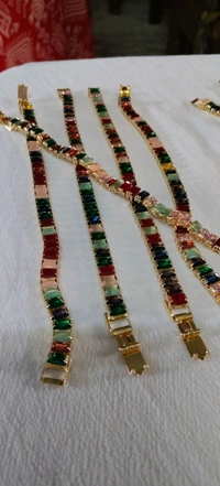 Rakhi special Multicolor stone bras light Rakhi for brother 2Pcs - Free Size