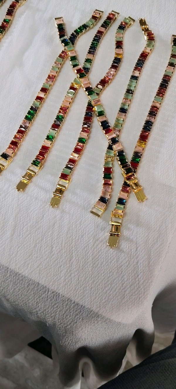 Rakhi special Multicolor stone bras light Rakhi for brother 2Pcs - Free Size