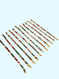 Rakhi special Multicolor stone bras light Rakhi for brother 2Pcs - Free Size