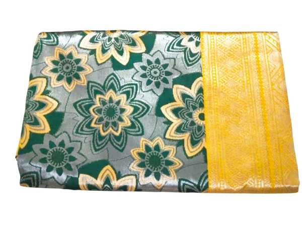Banita Voguish Sarees - Pine Green, Free Size