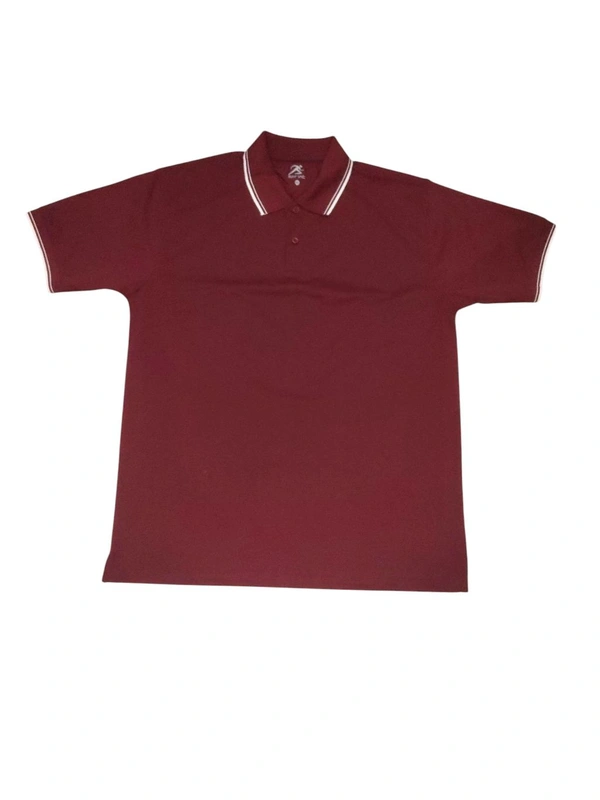 Men Cotton Blend Regular Tshirts - Maroon, XXL Size Available