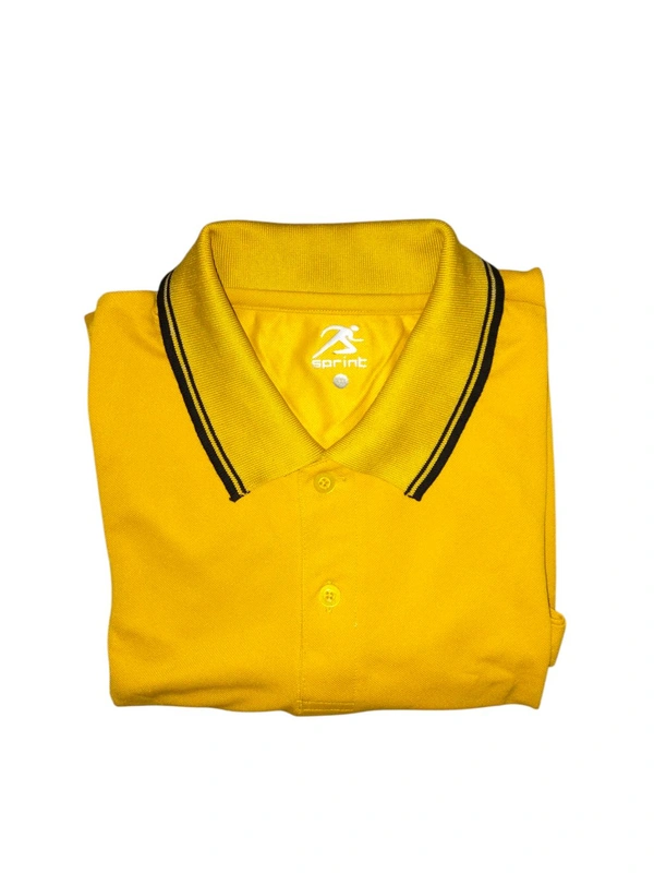 Men Cotton Blend Regular Tshirts - Yellow, XXL