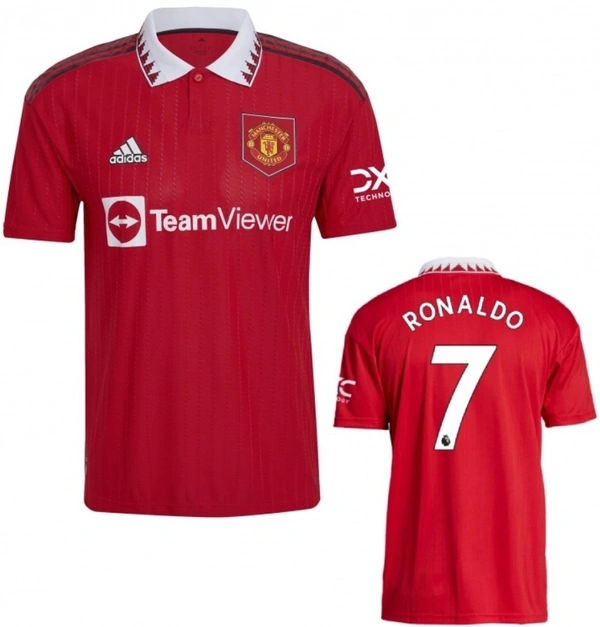 Manchester United Ronaldo Home Jersey 2022 Active Cotton Blend T-shirt  - XXL