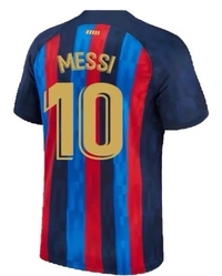Sports Soccer Official New Latest Barcelona Jersey Home Away Kit Messi 10 Football Jersey For Boys , Kids And Men - XXS