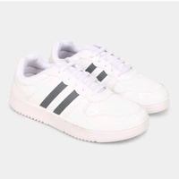 Stridedge "Ziptoo StrideEdge™ Classic White Sneakers – Luxe Streetwear with Supreme Comfort & Style"
 - White, 6