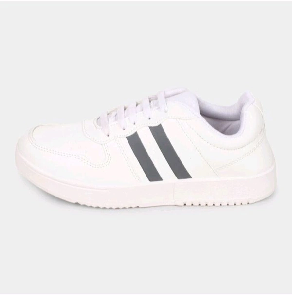 Stridedge "Ziptoo StrideEdge™ Classic White Sneakers – Luxe Streetwear with Supreme Comfort & Style"
 - White, 6