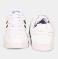 Stridedge "Ziptoo StrideEdge™ Classic White Sneakers – Luxe Streetwear with Supreme Comfort & Style"
 - White, 6