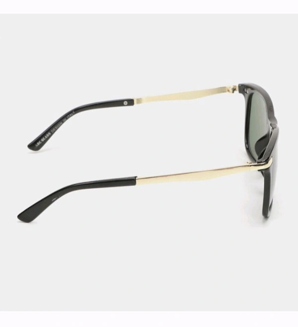 Sunburn "Timeless Black & Gold Aviator Sunglasses - Classic Elegance"
 - Yellow, For Mens