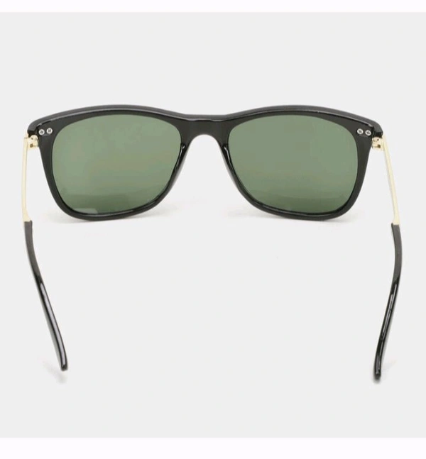 Sunburn "Timeless Black & Gold Aviator Sunglasses - Classic Elegance"
 - Yellow, For Mens