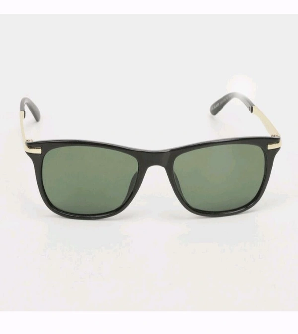 Sunburn "Timeless Black & Gold Aviator Sunglasses - Classic Elegance"
 - Yellow, For Mens