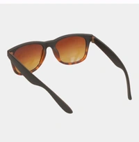 Sunburn "Stylish Tortoiseshell Sunglasses with Brown Lenses - Perfect for Outdoor Adventures and Everyday Wear - Unique Design and Comfortable Fit"
 - Black, For Men