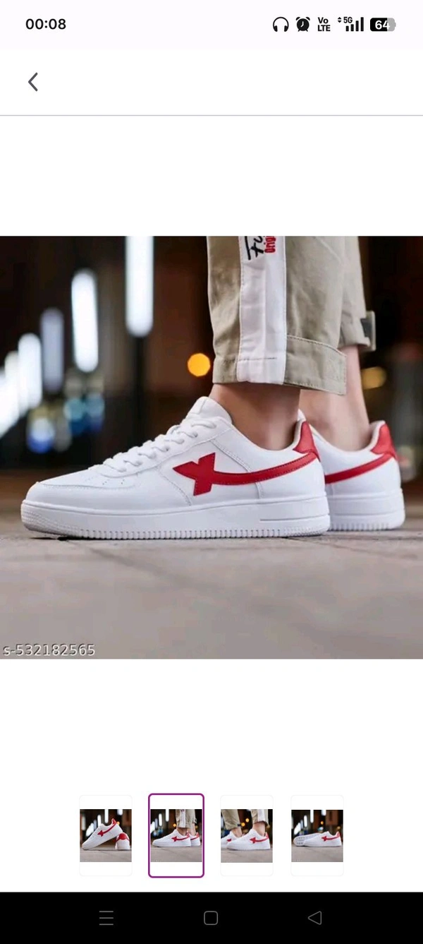 Ziptoo RedStrike™ Sneakers – Own the Street, Rule the Moment
 - Red, 6
