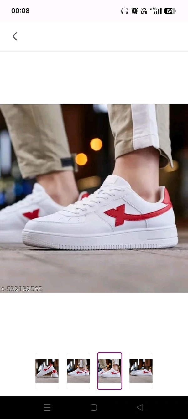 Ziptoo RedStrike™ Sneakers – Own the Street, Rule the Moment
 - Red, 6