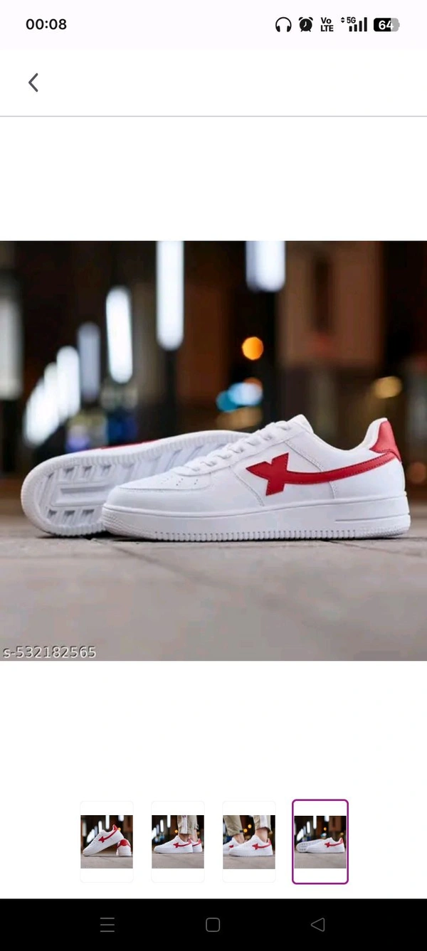 Ziptoo RedStrike™ Sneakers – Own the Street, Rule the Moment
 - Red, 6