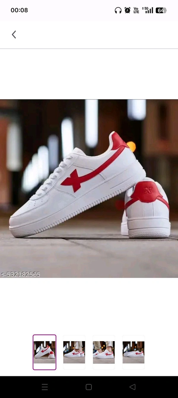 Ziptoo RedStrike™ Sneakers – Own the Street, Rule the Moment
 - Red, 6