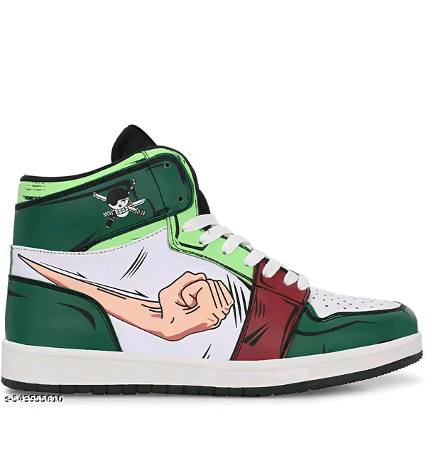 Ziptoo Anime Punch Sneakers – Unleash the Power in Every Step (Limited Edition) - Red, 6
