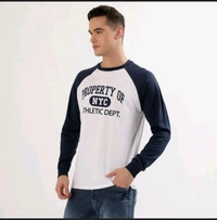 Ziptoo Men's NYC Athletic Dept. Raglan Sleeve T-Shirt – Sporty Street Style
 - M