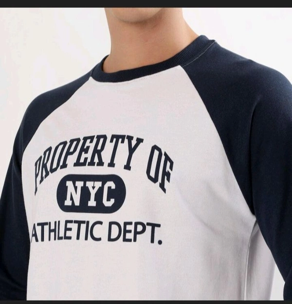Ziptoo Men's NYC Athletic Dept. Raglan Sleeve T-Shirt – Sporty Street Style
 - M