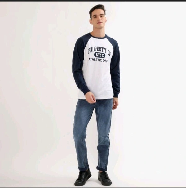 Ziptoo Men's NYC Athletic Dept. Raglan Sleeve T-Shirt – Sporty Street Style
 - M
