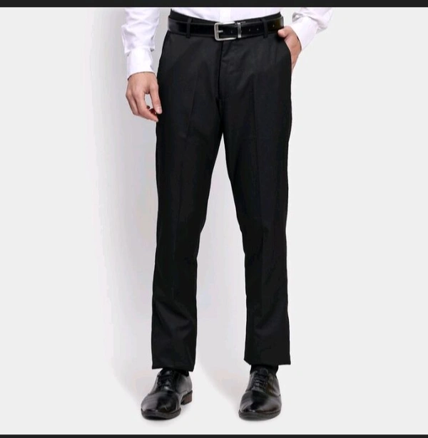 Ziptoo  Men's Classic Black Formal Trousers – Sharp Office Wear
 - 34
