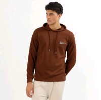 Ziptoo  Men's Premium Brown Pullover Hoodie – Everyday Comfort, Effortless Style
 - Carnaby Tan, L