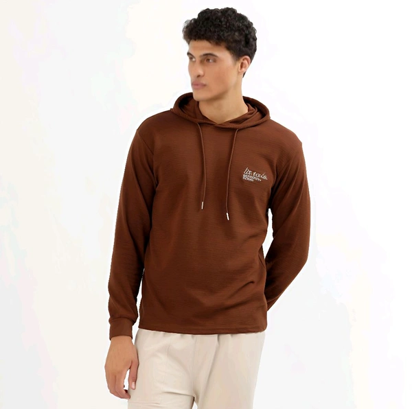 Ziptoo  Men's Premium Brown Pullover Hoodie – Everyday Comfort, Effortless Style
 - Carnaby Tan, L