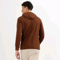 Ziptoo  Men's Premium Brown Pullover Hoodie – Everyday Comfort, Effortless Style
 - Carnaby Tan, Xl