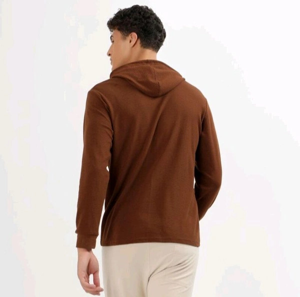 Ziptoo  Men's Premium Brown Pullover Hoodie – Everyday Comfort, Effortless Style
 - Carnaby Tan, Xl