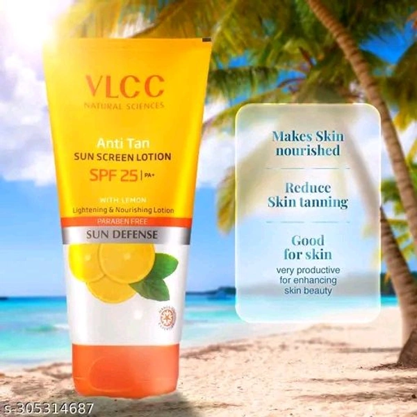 VLCC Anti Tan Sun Screen Lotion - SPF 25 PA+ - 300 ml - Buy One Get One 