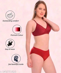 Sassy Women Lingerie Sets - Red, 32A