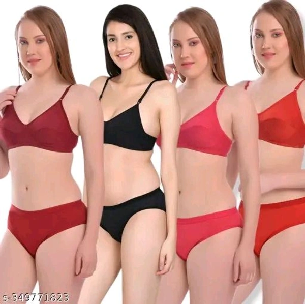 Sassy Women Lingerie Sets - Red, 34A