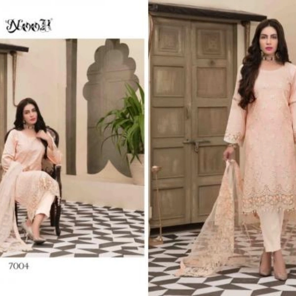 Noor Tawakkal Fancy Cotton Embroidery Pakistani Salwar - Unstitched
