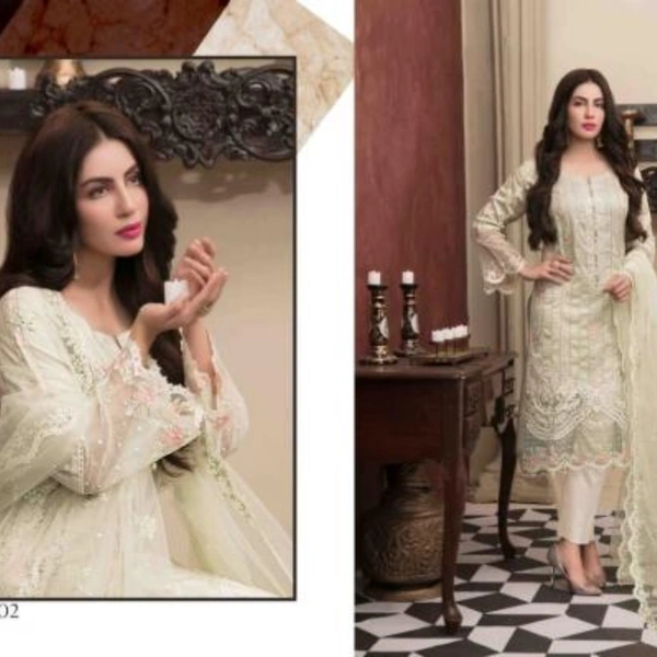 Noor Tawakkal Fancy Cotton Embroidery Pakistani Salwar - Unstitched