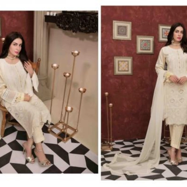Noor Tawakkal Fancy Cotton Embroidery Pakistani Salwar - Unstitched