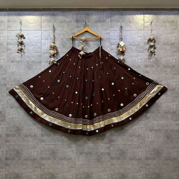 Amrit Kalā  Lahanga Skirt/ Chaniya  - Free, Brown