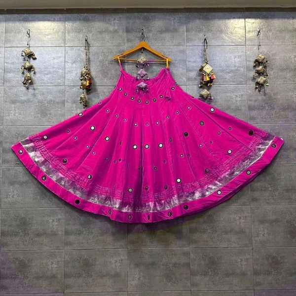 Amrit Kalā  Lahanga Skirt/ Chaniya  - Pink Flamingo, Free