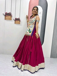 Amrit Kalā  👗💌 Navratri Special Lehenga Choli with 6 meter Big Flair💃🏿
