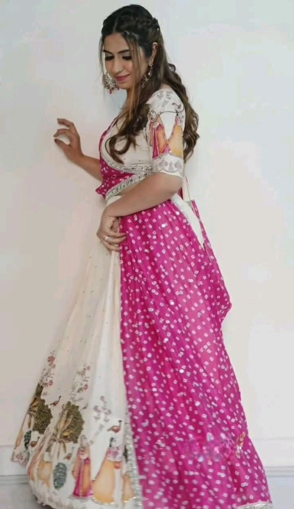 Amrit Kalā  *👗💌 Traditional And Elegant Festival Special Lehenga Choli👗💌* - White