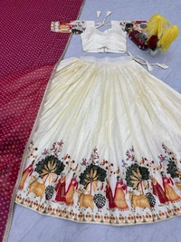 Amrit Kalā  *👗💌 Traditional And Elegant Festival Special Lehenga Choli👗💌* - White