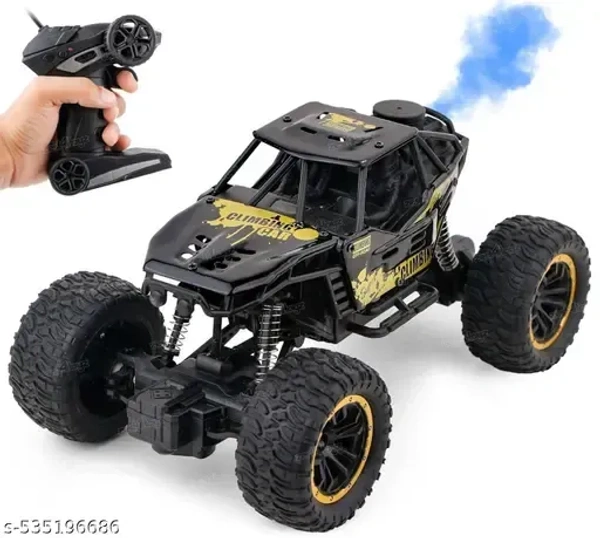Rc Monster Truck Remote Control Car for Kids Rock Crawler 5 Function 1:18 Rc Car Toys for Boys 2Wd Offroad High Speed Remote Car Toys for Kids 5 Years 12 - Black