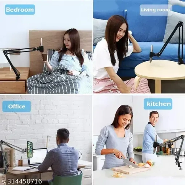 Photography Mobile & Tablet Holder Tripod Camera Stand with 360 Rotation for Overhead Video shooting,Cooking Videos (Pack of 1)