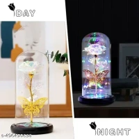 Rose Flower Gift, Rainbow Rose in Glass Dome, Rose Light Up Flower, Personalized Gifts for Mom, Sisters, Friend, Women, Valentine's Day, Birthday, Wedding, Anniversary