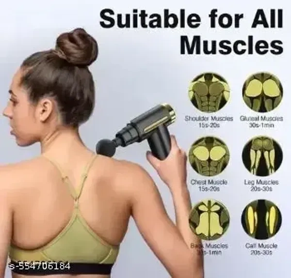 Rechargeable Deep Tissue Massage Gun – Ultimate Muscle Relief for Home & Gym