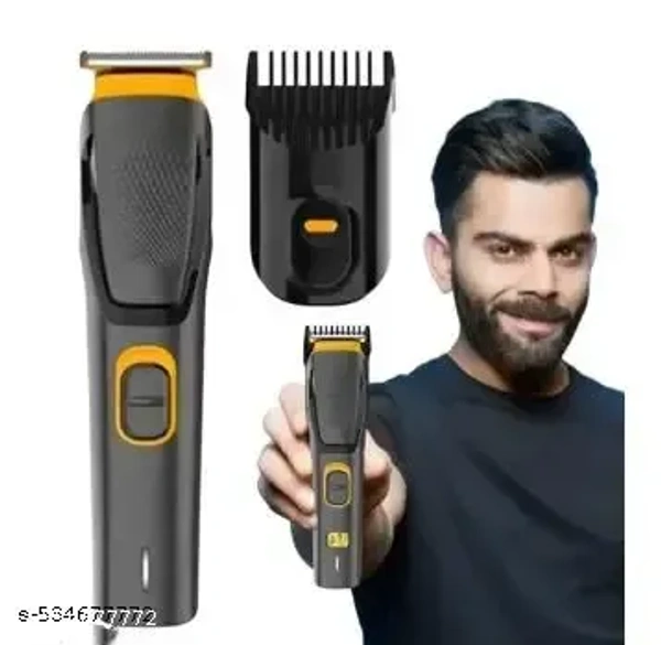 TRIMXPERT AT-509 Rechargeable Hair Beard Trimmer for Men Trendy Styler Trimmer Stainless Steel Sharp Blade Beard Shaver (Black)