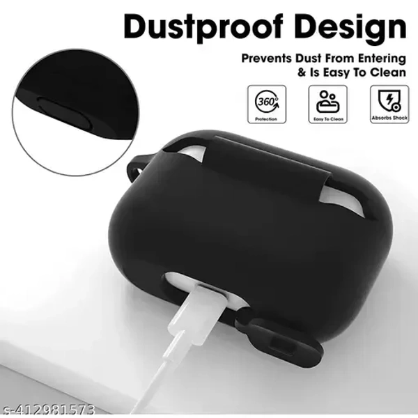 Airpod Pro with Silicon Case True Wireless Bluetooth Earphones with 3 Hours of Playtime & Compatible for all Smartphones (White)