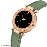 New Rich Looking Premium Quality best Designer Fashion Wrist Analog Watch Girls Analog Watch - For Women New Latest Collection beautiful Black Dial Leather belt Watch - For Women,best watches for women,nice women's watches,women watch,ladies watches