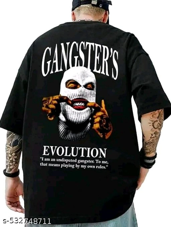 Mens Oversized T-shirt - Black, L